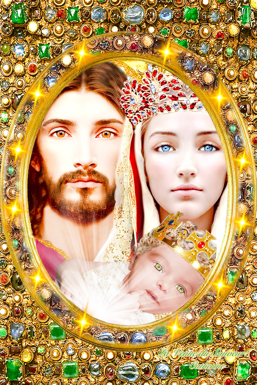 Cathdad créations Jésus, Marie, Joseph